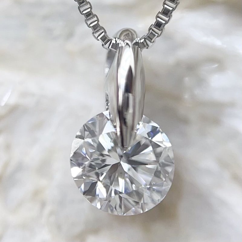 テリテリ！ 0.5ct ダイヤモンド G SI2 プラチナ ネックレス 鑑定書付