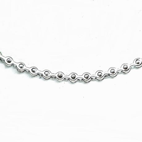 計0.20ct　ハート＆キューピット　PT950 ラインネックレス