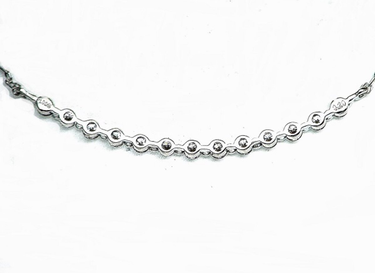 計0.20ct ハート＆キューピット PT950 ラインネックレス | sanlemojewelry