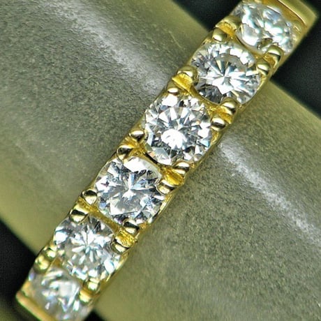 豪華！天然ダイヤモンド　計1.00ct（6石）　K18 エタニティリング