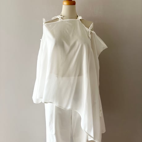 nadia / ribbon cape top