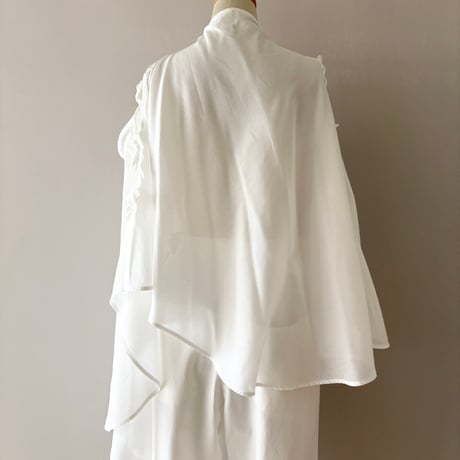 nadia / ribbon cape top