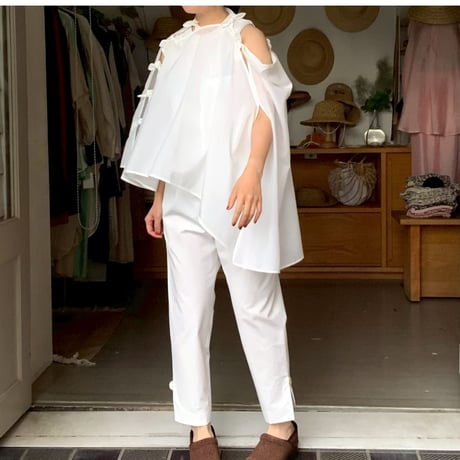 nadia / ribbon cape top