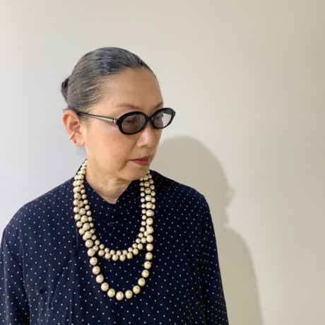 Harriss × Keiko Okamoto /  コットンパールネックレス（2連）