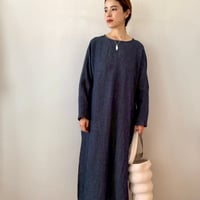 Tabrik / Linen denim tassel OP