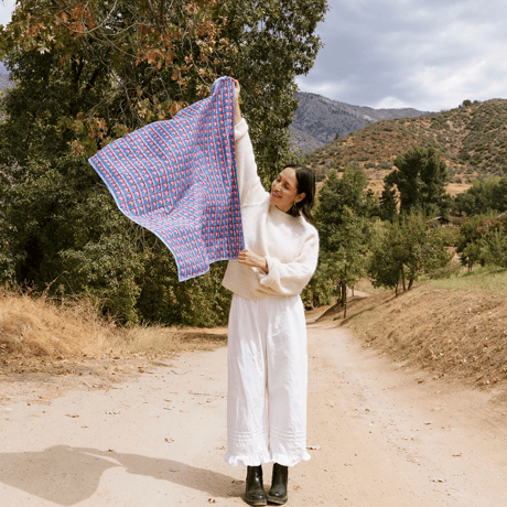 BLOCK SHOP スカーフ / Supermoon Square Scarf