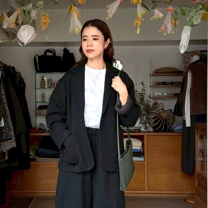 honnete / Short Coat Jacket（Black） | Pili ON LINE