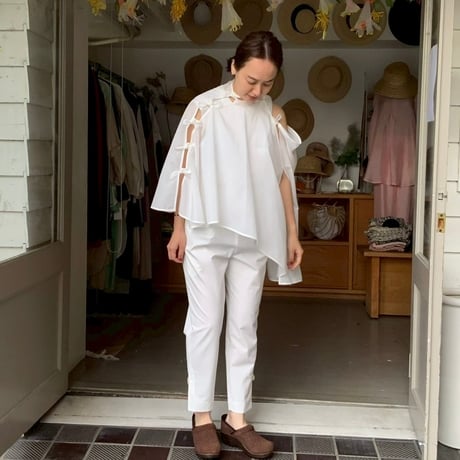 nadia / ribbon cape top