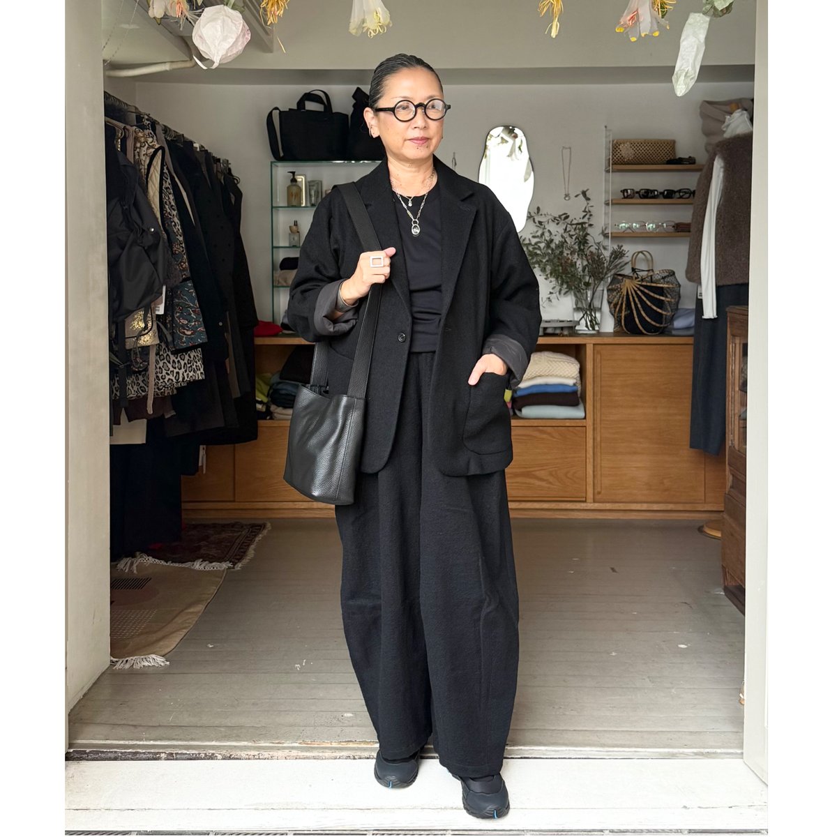 honnete / Short Coat Jacket（Black） | Pili ON LINE