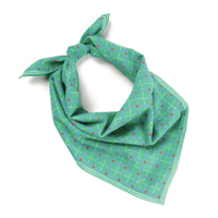 BLOCK SHOP バンダナ / Squiggle Plaid Bandana | Green