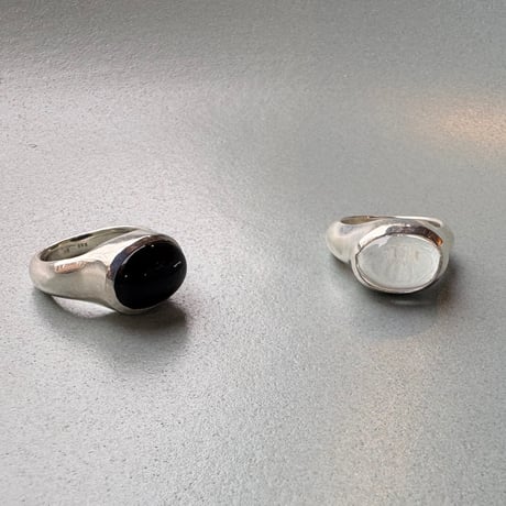 SRS / Oval onyx ring
