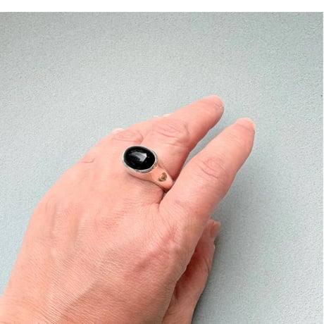 SRS / Oval onyx ring