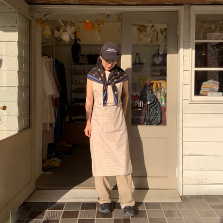 nun / I-Apron（Beige Check）
