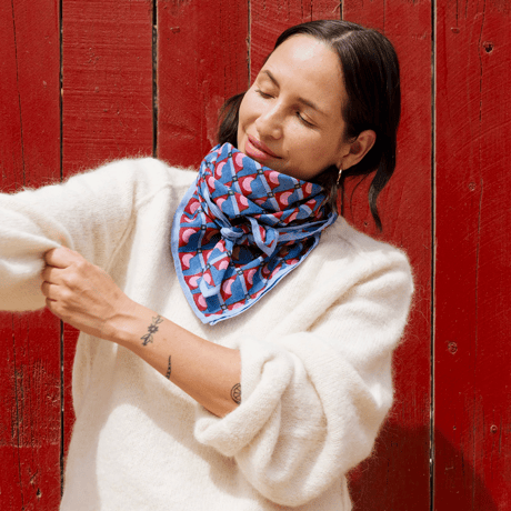 BLOCK SHOP スカーフ / Supermoon Square Scarf