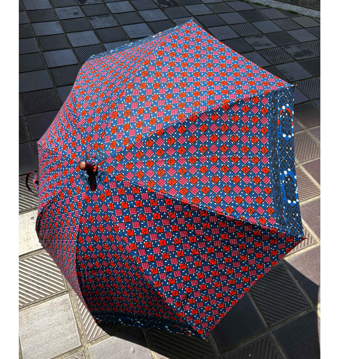 BonBonStore ボンボンストア / アフリカンバティック⻑傘（⽇傘