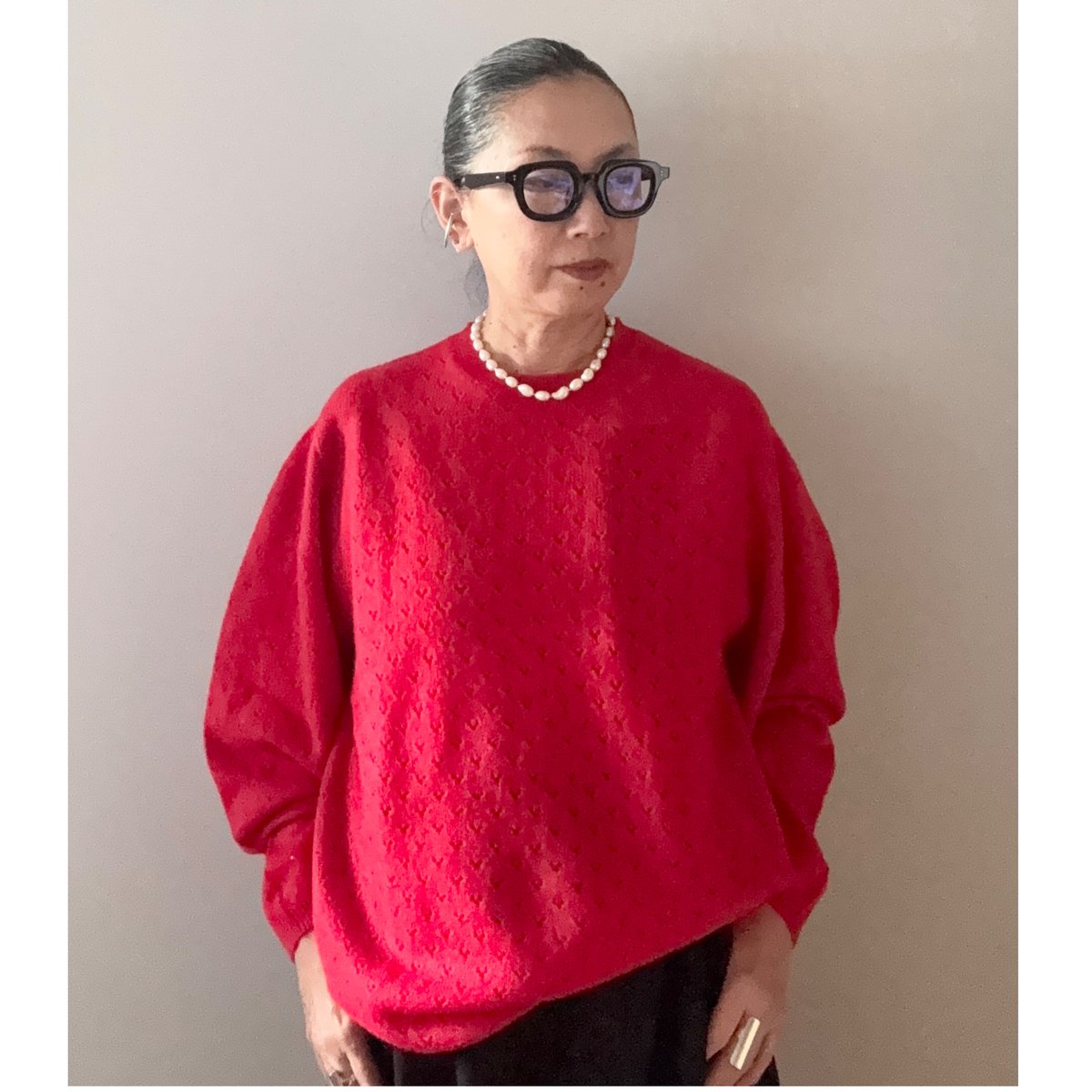 TOWAVASE / panier de fleurs カシミヤニット | Pili ON