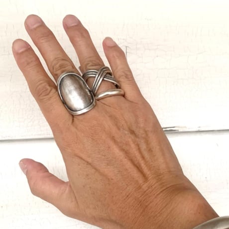 【CALEE】Policy Ring OLD シルバー ポリシーリング 22号 CALEE】Policy Ring OLD シルバー ポリシーリング 22号 - アクセサリー安価