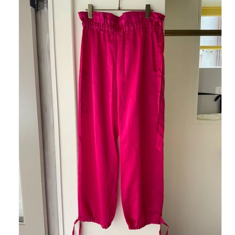 Tabrik / C/Silk satin string pants