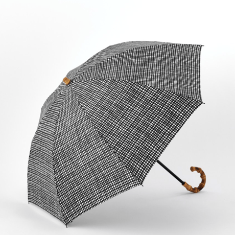 ボンボンストア / ドローイングチェック折りたたみ傘