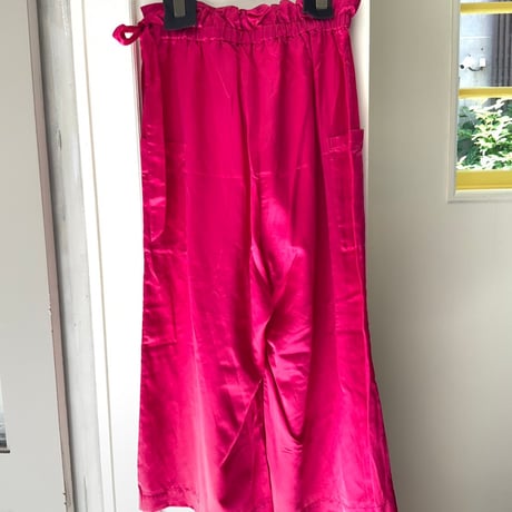 Tabrik / C/Silk satin pants