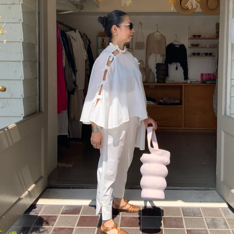 nadia / ribbon cape top