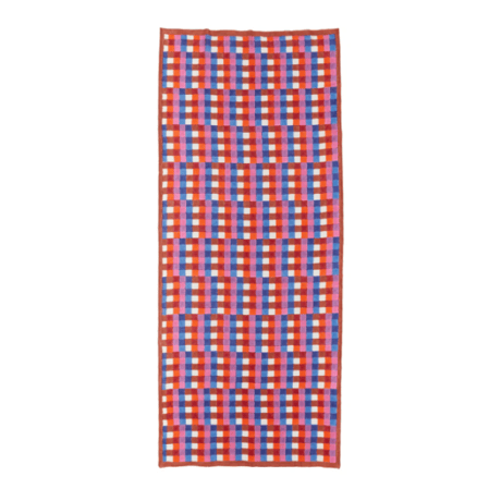 BLOCK SHOP 大判スカーフ / Purple Split Bars Long Scarf