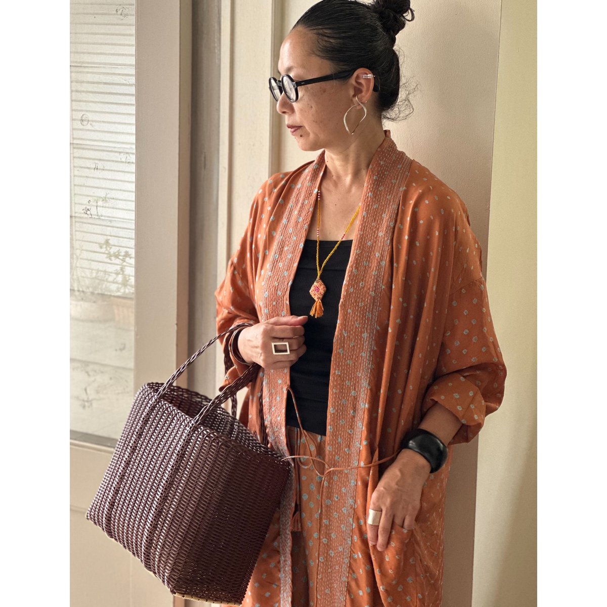 cabbageroseさま専用☆　towavase　シルク ローブ cabbageroseさま専用☆ towavase シルク ローブ