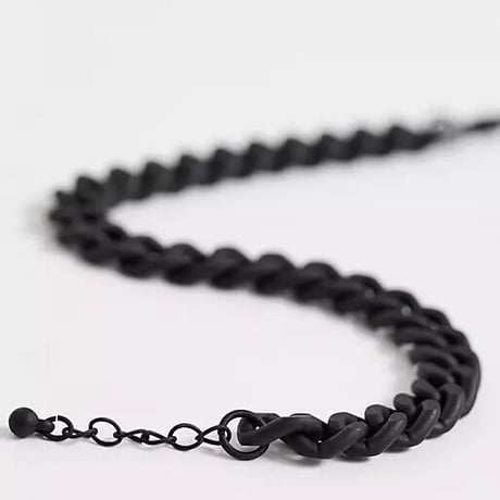 ASOS DESIGN midweight chain bracelet in black