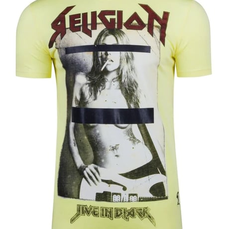 religion ever yellow t-shirt