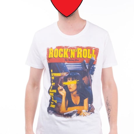 HAPPINESS T-Shirt Top Size XL 'Pulp Fiction' Cover Print