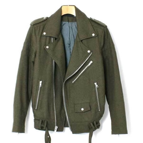 BLK DNM 中綿入り ウール ライダース