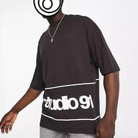 ASOS DESIGN oversized t-shirt in black