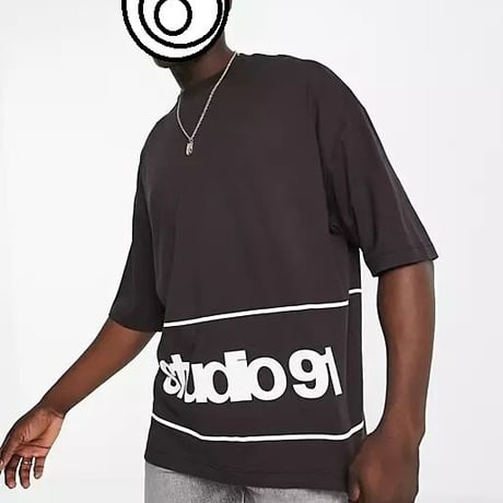 ASOS DESIGN oversized t-shirt in black
