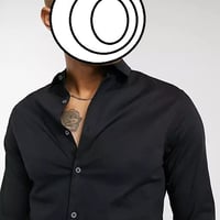 ASOS DESIGN stretch skinny fit shirt in black