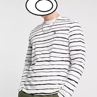 Bolongaro Trevor skull badge stripe long sleeve top