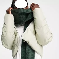 ASOS DESIGN waffle scarf in khaki