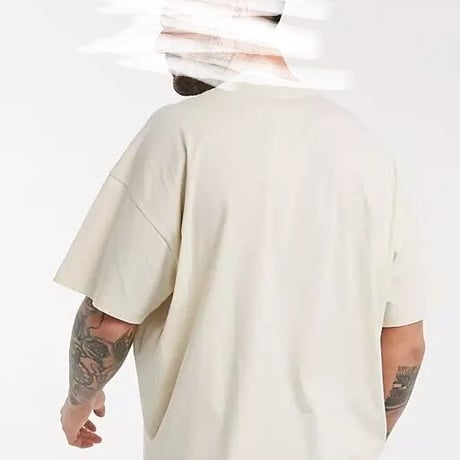 ASOS DESIGN oversized t-shirt with crew neck in beige