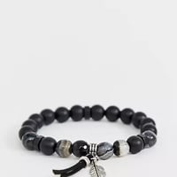ASOS DESIGN festival beaded bracelet