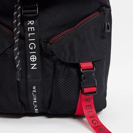 Religion レリジョンbackpack with logo taping