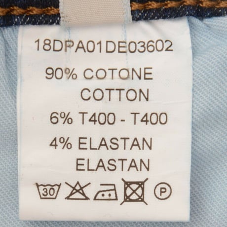 8 Jeans  Stretch Blue Faded Effect Zip Fly Fit Made in Italy