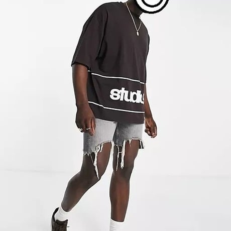 ASOS DESIGN oversized t-shirt in black