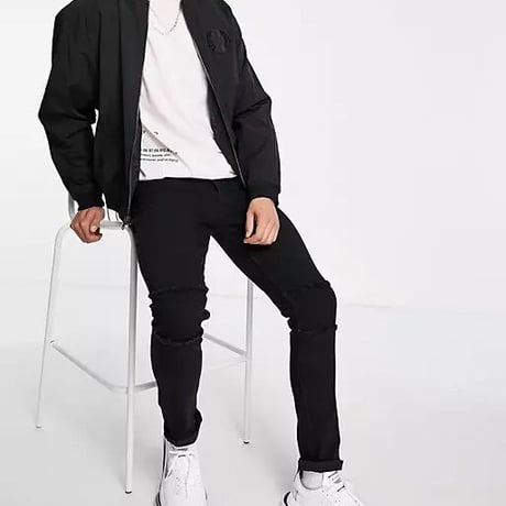 Bolongaro Trevor knee panel skinny fit jeans
