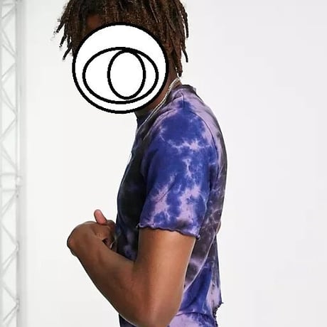 ASOS DESIGN skinny t-shirt in blue tie dye