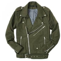 BLK DNM 中綿入り ウール ライダース