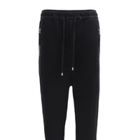 unconditional BLACK SATIN STRIPED JOGGER SHORTS
