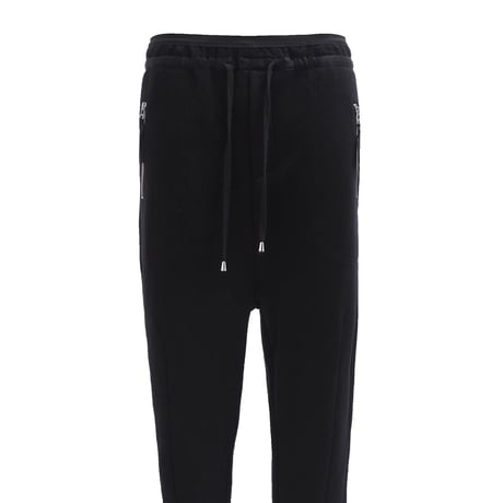 unconditional BLACK SATIN STRIPED JOGGER SHORTS