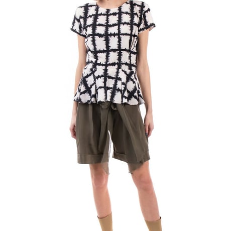 KISUA AFRICA By 8 Satin Peplum Top