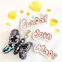 SundayBornMade バタフライチャーム(Black)