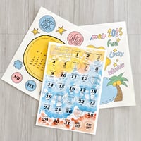 日付シール入りわくわくセット7月号
