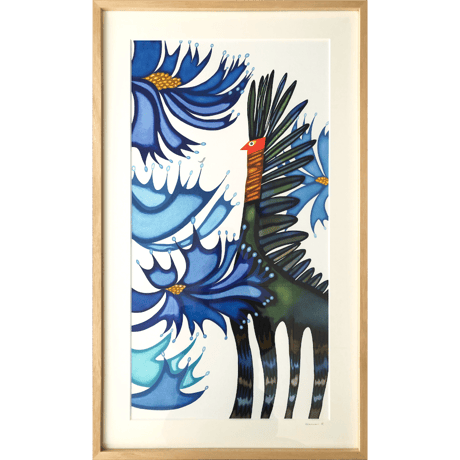 木村晴美「青い散歩道」原画